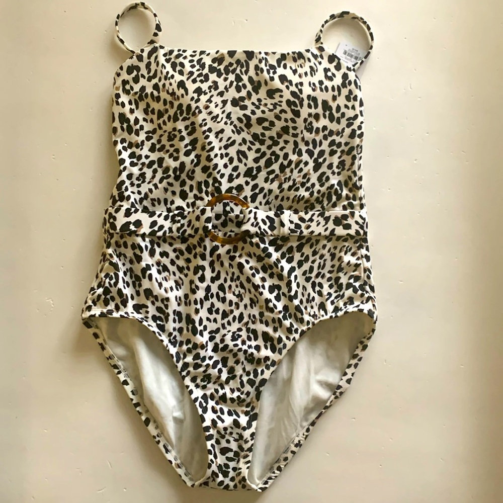 Apt 9 Cheetah Print One Piece Swimsuit Women’s Size Medium NWT